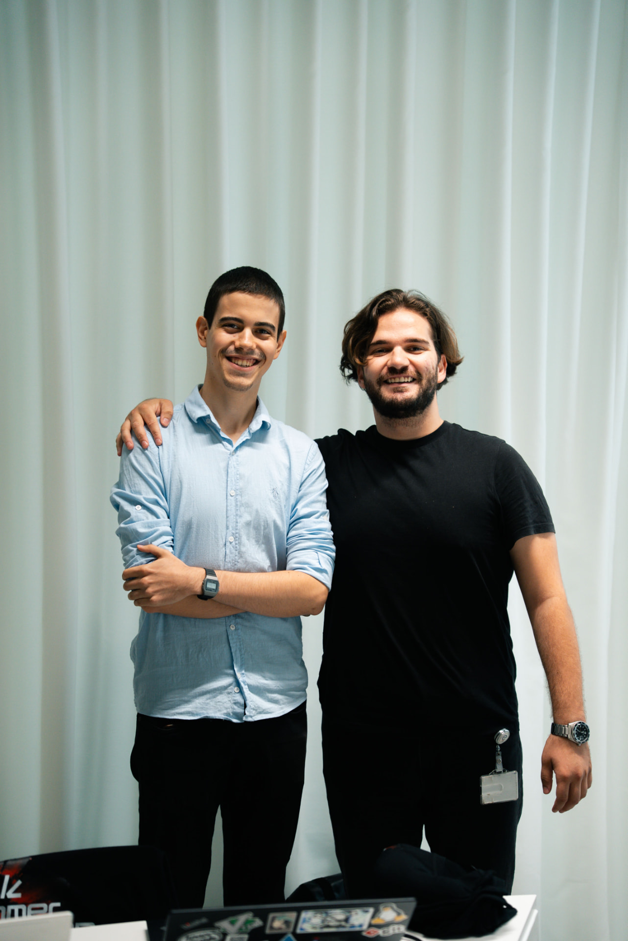 Two participants at Summer Cyber Camp